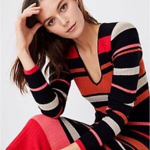 Women's Multicolor Striped Sweater
